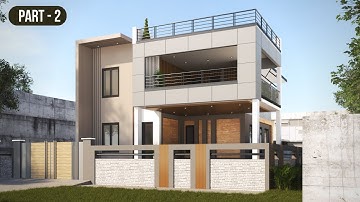 Simple House Design in SketchUp for Beginners | Part - 2 | 54