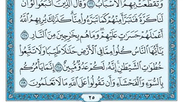 سورة البقرة مكررة عشر مرات - ماهر المعيقلي - مكتوبة - حفظ القرآن الكريم - الصفحة 25