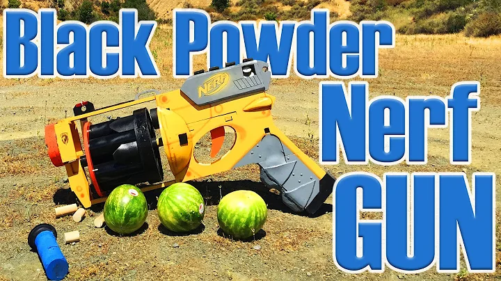 WORLD'S LARGEST NERF GUN Destroying Watermelons!! (w/ Mark Rober)