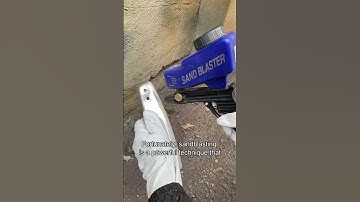 Verwijderen van chroom is eenvoudig gemaakt met #zandstralen #shorts