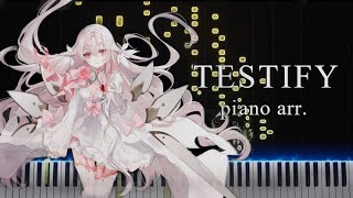 Video thumbnail of "【Arcaea】Testify / void feat. 星熊南巫【ピアノアレンジ】"
