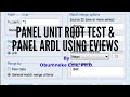 EViews: Panel Unit Root Test & Panel ARDL (Estimation and Interpretation)