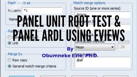 EViews: Panel Unit Root Test & Panel ARDL (Estimation and Interpretation)