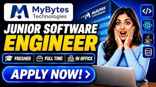 🔥 MyBytes Technologies Hiring Junior Software Engineer | Fresher | Gurgaon | Java Jobs | Apply Now