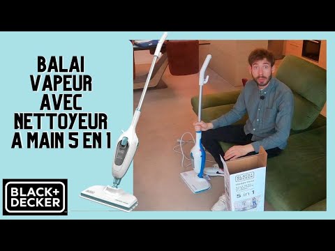 BLACK+DECKER - Balai Vapeur Avec Nettoyeur À Main Et 5