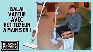 Balai vapeur avec nettoyeur à main 5 en 1 FSMH13E5 de Black+Decker 