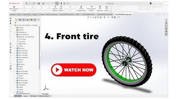 Front Tire Design: SolidWorks Bicycle Modelling Part 4