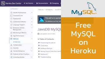 สร้างและใช้งาน MySQL ฟรี อย่างง่าย ๆ ใน 5 นาที บน Heroku