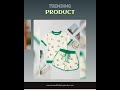 Beige Mallard Printed Colorblock Trim Short Set