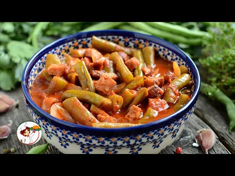 Вкусное рагу со спаржевой (стручковой) фасолью.