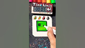 Drawing Creeper in 20Sec(Minecraft)