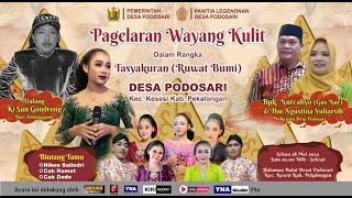 🔴LIVE WAYANG KULIT KI DALANG SUN GONDRONNG BERSAMA NIKEN SALINDRI di BALAI DESA PODOSARI#malam