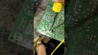 Fixing a Burnt CRT TV Power Board – Step-by-Step Guide”#repair #technology #electronic #tech
