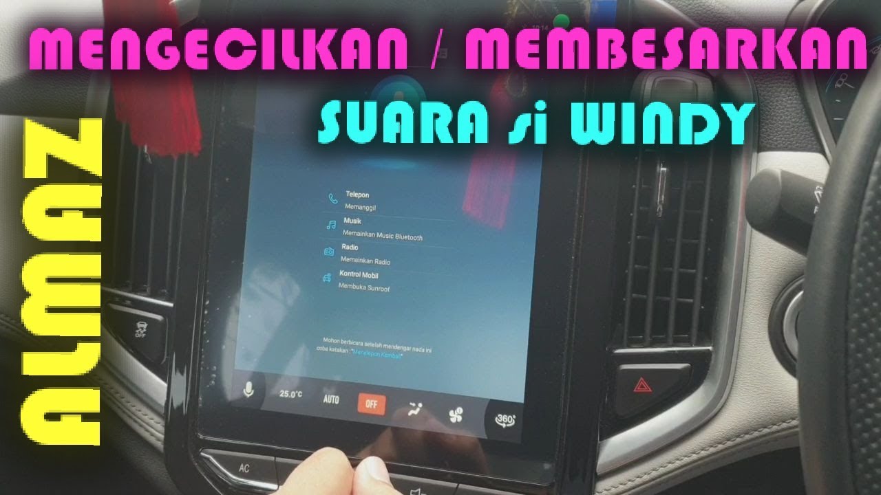 Cara mengecilkan / mengeraskan suara WIND wuling Almaz