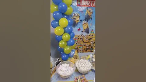 Minions theme birthday party