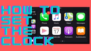 Set Apline radio clock