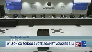 Wilson County school board votes against voucher bill