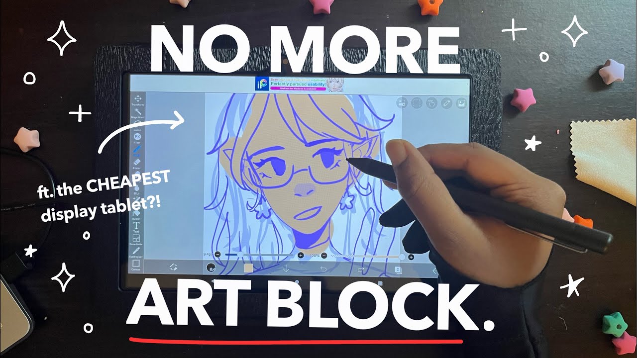 HOW TO GET RID OF ART BLOCK 101 Tips & Frunsi RubensTab T11 pro drawing tablet REVIEW YouTube