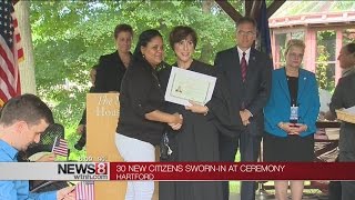 30 new citizens sworn-in at Hartford ceremony
