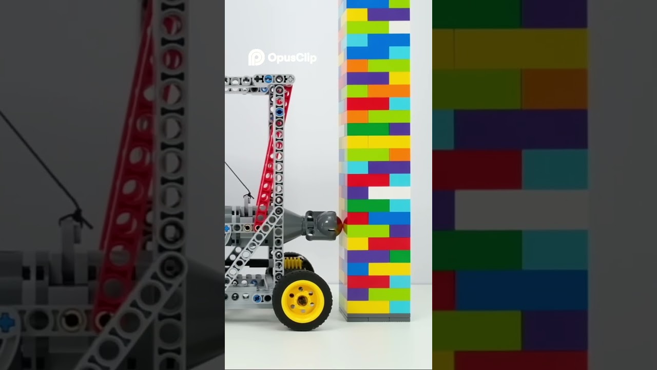 LEGO Crane Demolishes Tower! Epic Topple Challenge! 