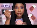 HUDA BEAUTY GLOWISH POWDER BLUSH REVIEW &amp; SWATCHES ON DARK SKIN | Charming Cherry + Berry Juicy