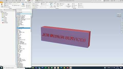 Inventor How To Change 1 Face Colour