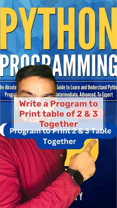 🔴 Class 10 - Program to print table of 2 & 3 Together #python #program ...