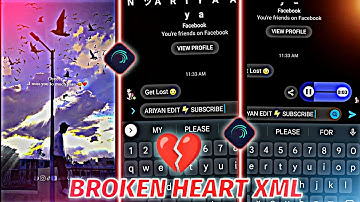 MESSENGER BROKEN HEART CHAT XML 🙂 XML PRESENT -MESSENGER CHAT LYRICS VIDEO -ALIGHT MOTION -TREND XML