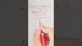 Master Radical Equations in 1 Minute! #MathPlus #shorts #viral #mathhack #fyp#mathtrick