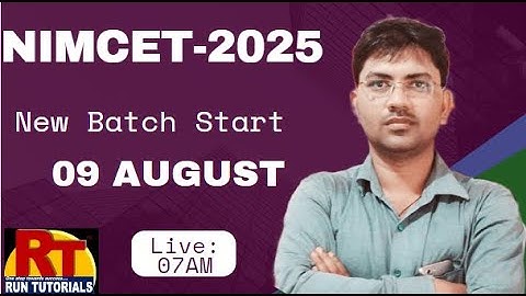 NIMCET -2025 /2026/2027/New Batch Star/Online & offline/Run Tutorials /#Varanasi/#Preparation