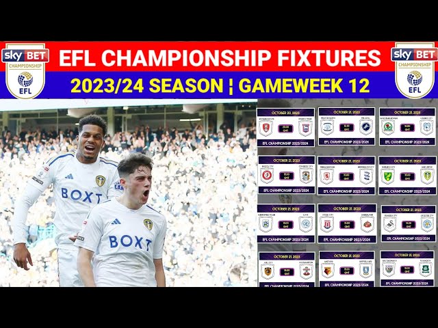 2023/24 Sky Bet Championship fixtures