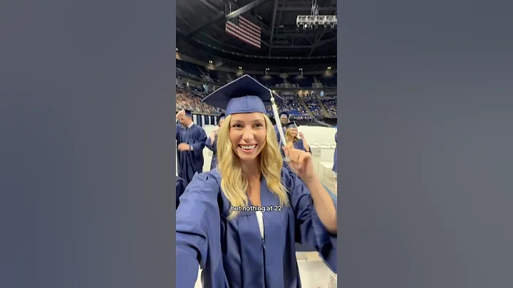 High school to college graduation!!👩🏼‍🎓#shorts