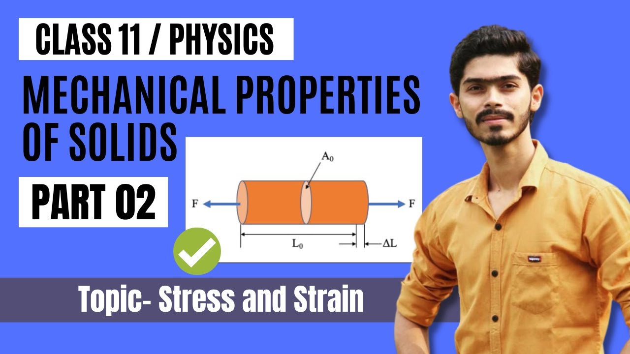 PART 02 - Stress and Strain | Mechanical Properties of Solids | Easy ...
