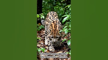 Clouded Leopard Stalks Then Retreats - Wildlife #BigCats #jungle #forest #leopard #shorts