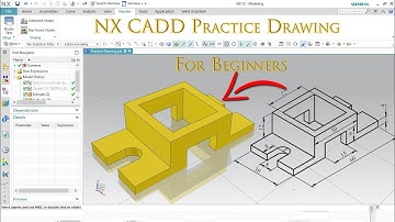 NX Cad Practice Drawing No.1 Tutorial for Beginners