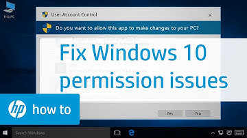 Resolving Permission Issues When Installing Software in Windows 10 | HP Computers | HP Support