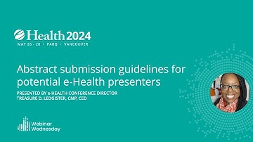 Webinar: e Health 2024 Abstract submission guidelines