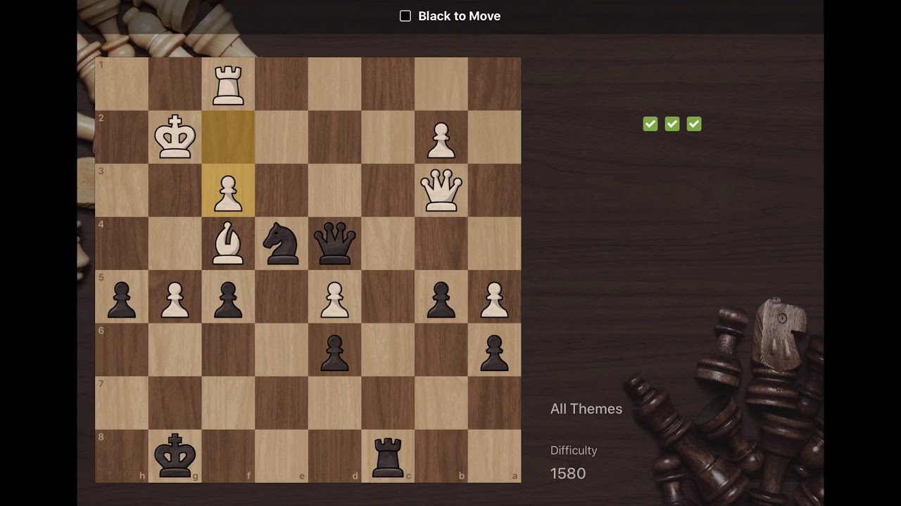 Powerful Knight Tactical Chess Puzzles Puzzle 12 YouTube