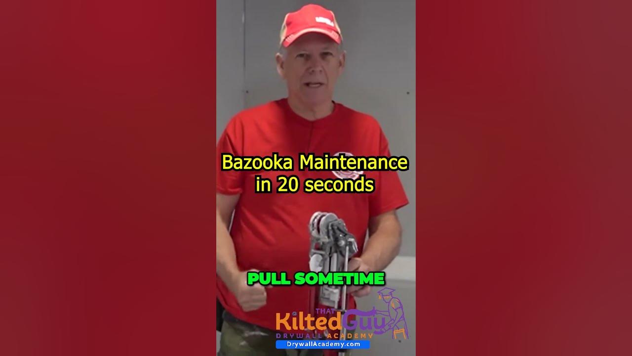 How to maintain a Drywall Bazooka in 20 seconds YouTube