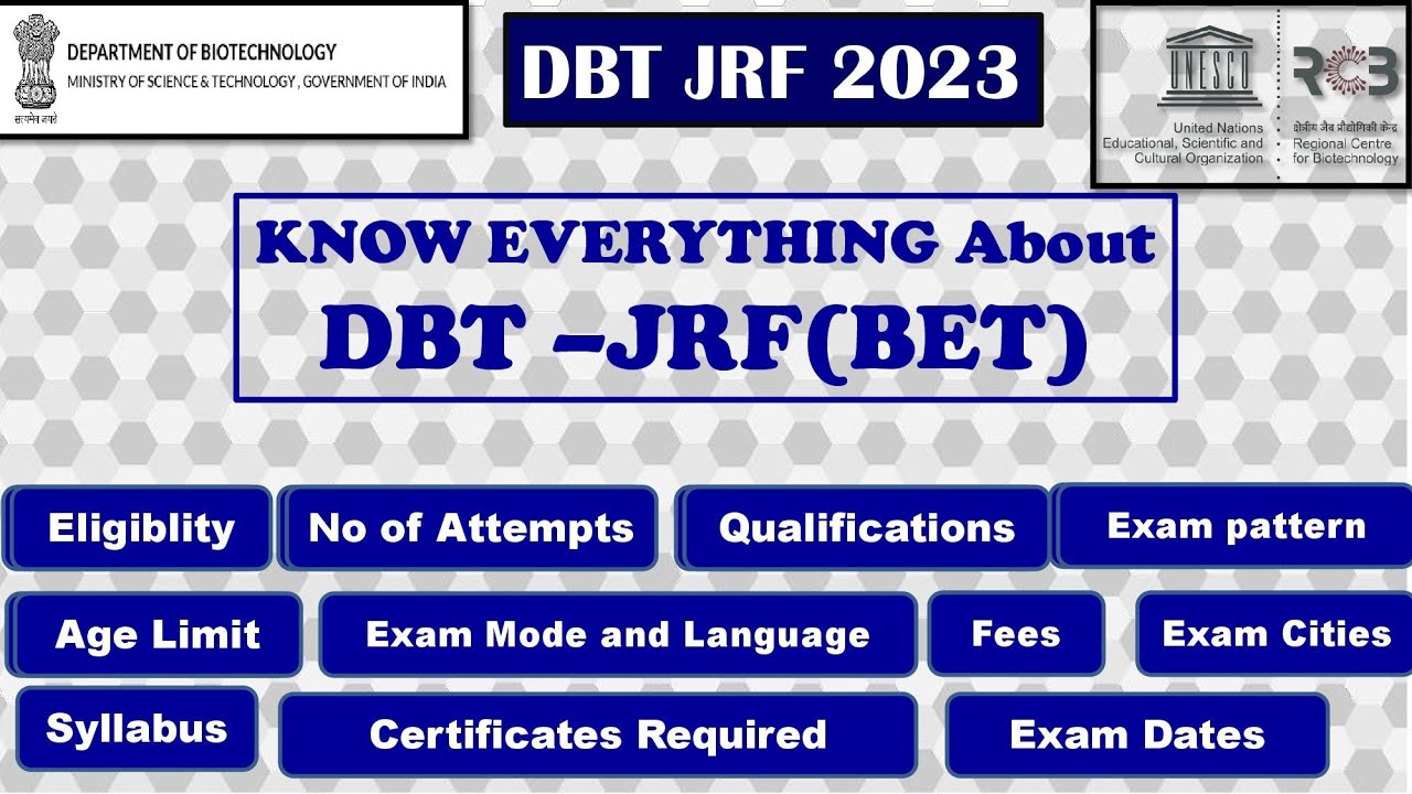 DBT JRF/ Full Information About DBTJRF(BET2024)/ BET2024, 44 OFF