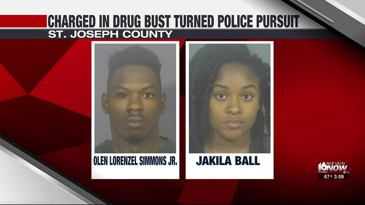 Two charged after drug bust turns into police pursuit in South Bend ...