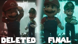 Mario Movie Deleted Scenes And Final Scenes Comparison