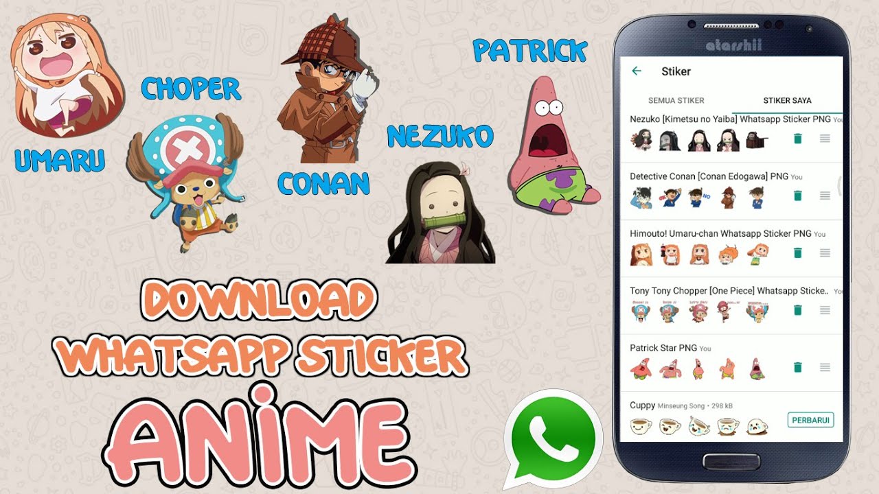 Sticker Whatsapp Anime Part 1 Link Download In Description Youtube