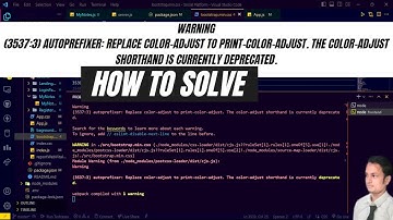 autoprefixer: Replace color-adjust to print-color-adjust. The color-adjust shorthand is _ deprecated
