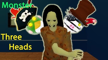 Piggy Monster Three Heads Jumpscares Zack , Lisa, Budgey-Make By Roy Matilda