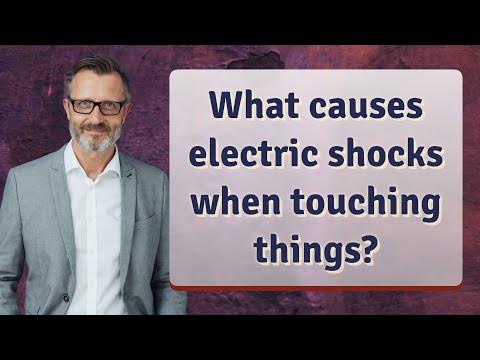 What causes electric shocks when touching things? - YouTube