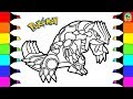 Pokemon Coloring Pages Groudon colouring book fun for kids