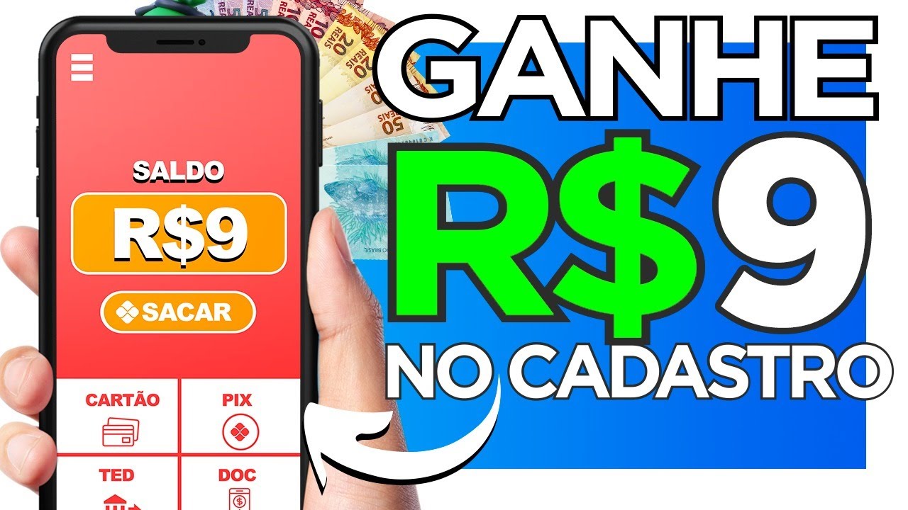 🤑[CADASTRE E GANHE R$9 NA HORA] APP PAGANDO NO CADASTRO 2022 ✅ (INDIQUE E GANHE) NO PIX