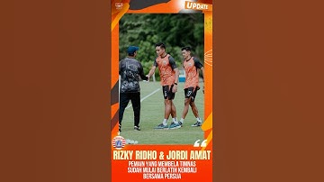 Rizky Ridho & Jordi Amat Kembali ke Persija! 🔥 Usai Bela Timnas mereka Gaspol Latihan di Persija 🔥