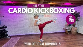 30 MIN CARDIO KICKBOXING HIIT Workout with Dumbbells: Ignite Your Inner Fighter!